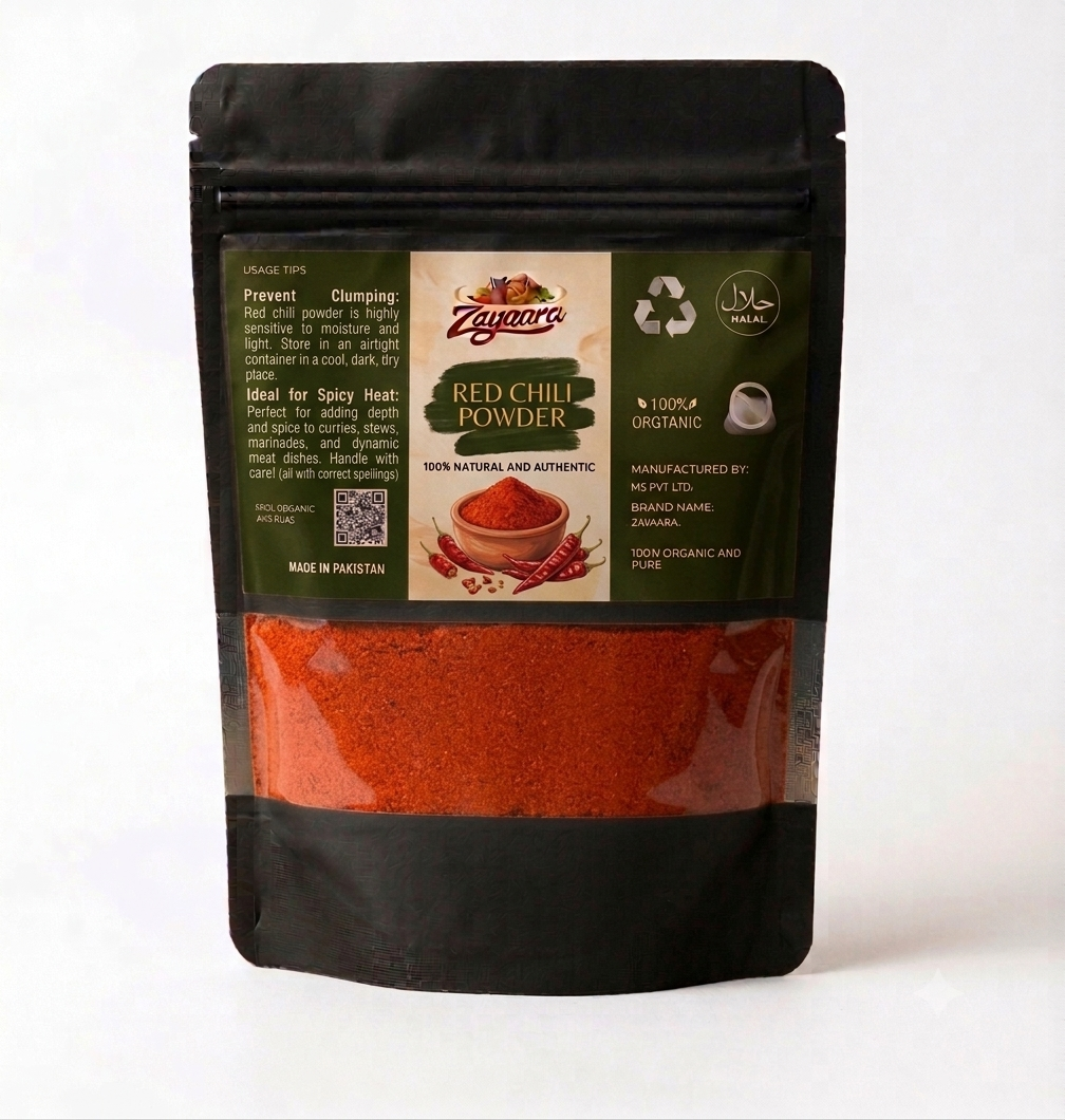 Zayqara Red Chili Powder – Premium Organic Red Chilli Powder | Pure Natural Halal Spice