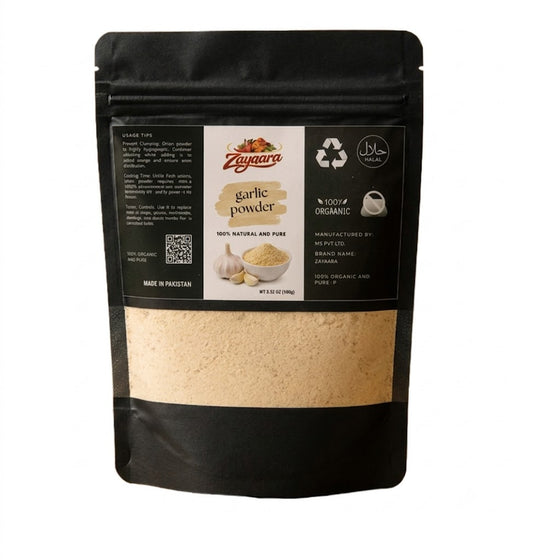 Zayqara Garlic Powder | 100% Pure Premium Dehydrated Garlic Spice