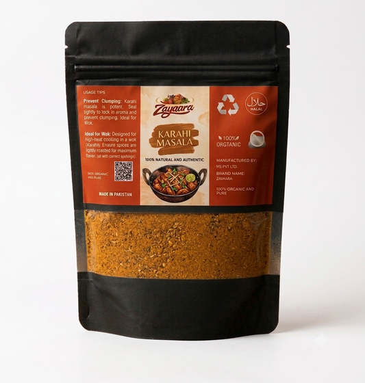 Premium Karahi Masala Powder - Authentic Wok-Style Spice Blend | Zayqara