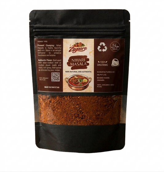 Premium Nihari Masala Powder - Authentic Slow-Cook Spice Blend | Zayqara