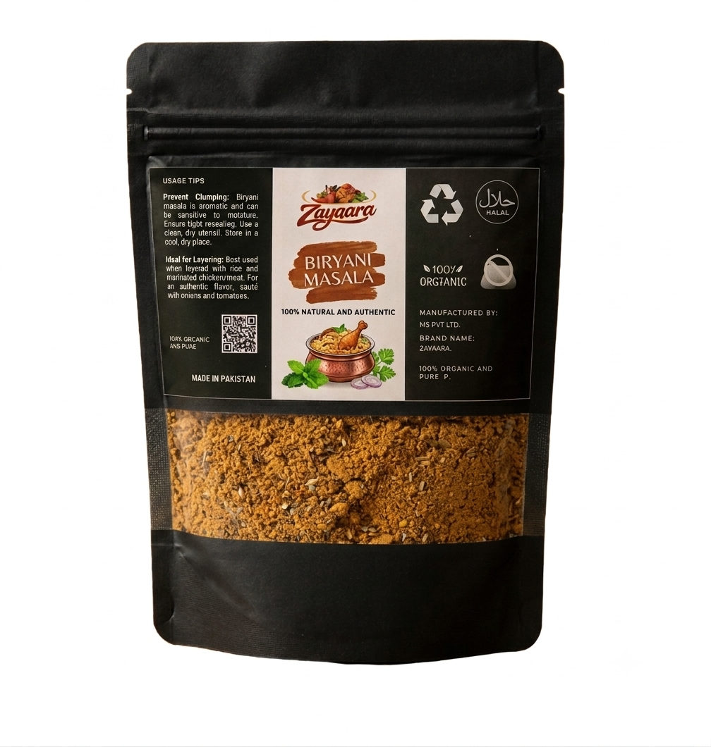 Premium Biryani Masala Powder - Authentic South Asian Spice Blend | Zayqara