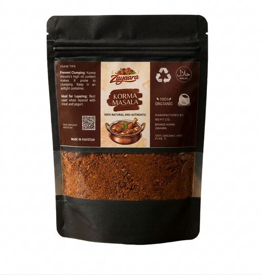 Zayaara Korma Masala – Premium Organic Pakistani Korma Spice Blend |